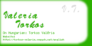 valeria torkos business card